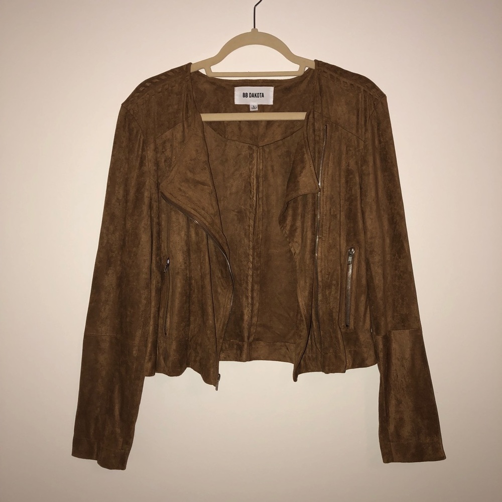 BB Dakota Allerton Suede Moro Jacket NWOT